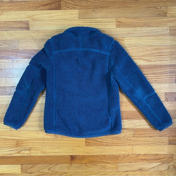 L.L. Bean Mountain Pile Fleece Full Zip Navy Jacket Size XS - Picture 2 of 4